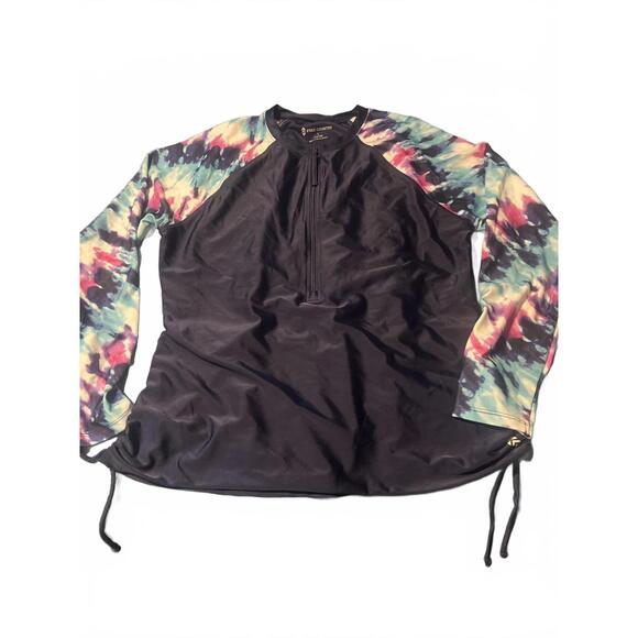 Free Country Women's Long Sleeve Rash Guard Swim Shirt Size - Picture 2 of 4